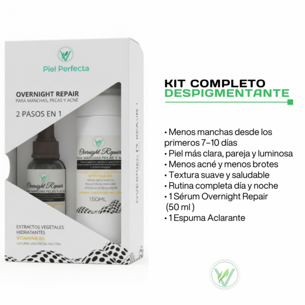 Tratamiento elimina manchas en 7 días