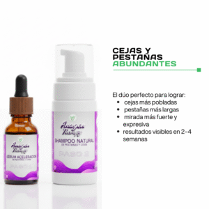 Pestañas y cejas abundantes