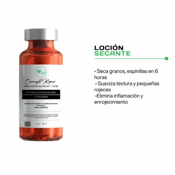 Loción secante antiacné