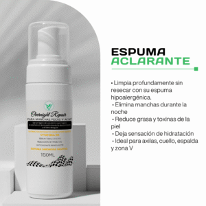 Espuma jabonosa aclaradora Overnight Repair