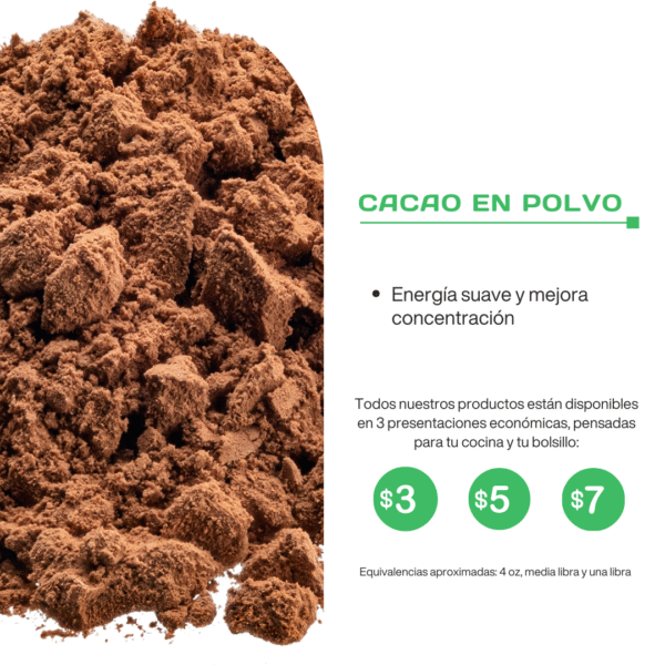 Cacao orgánico en polvo